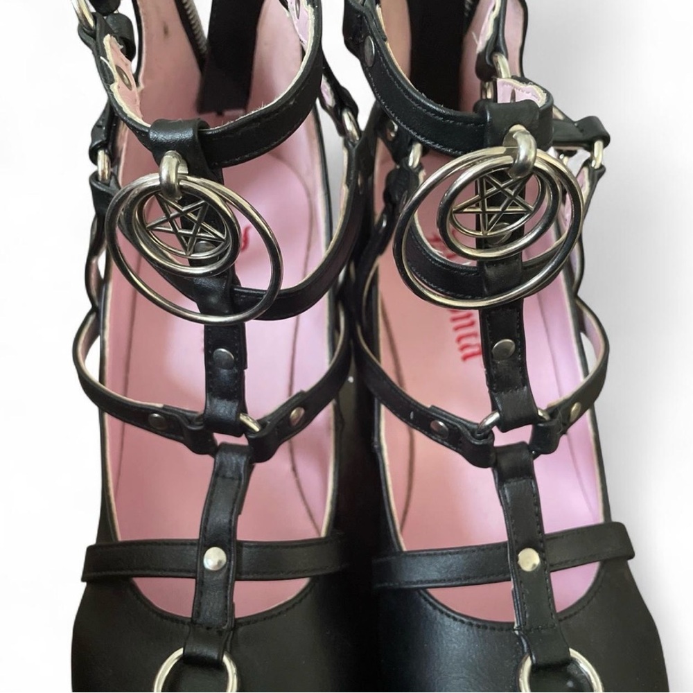 Demonia black pentagram platforms - Picture 4 of 4
